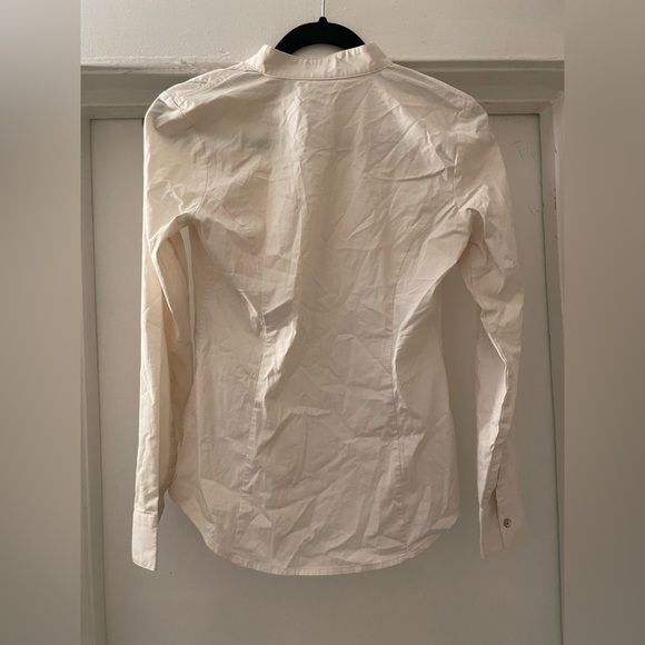 Express Cream button down long sleeve shirt size XS - Picture 7 of 8